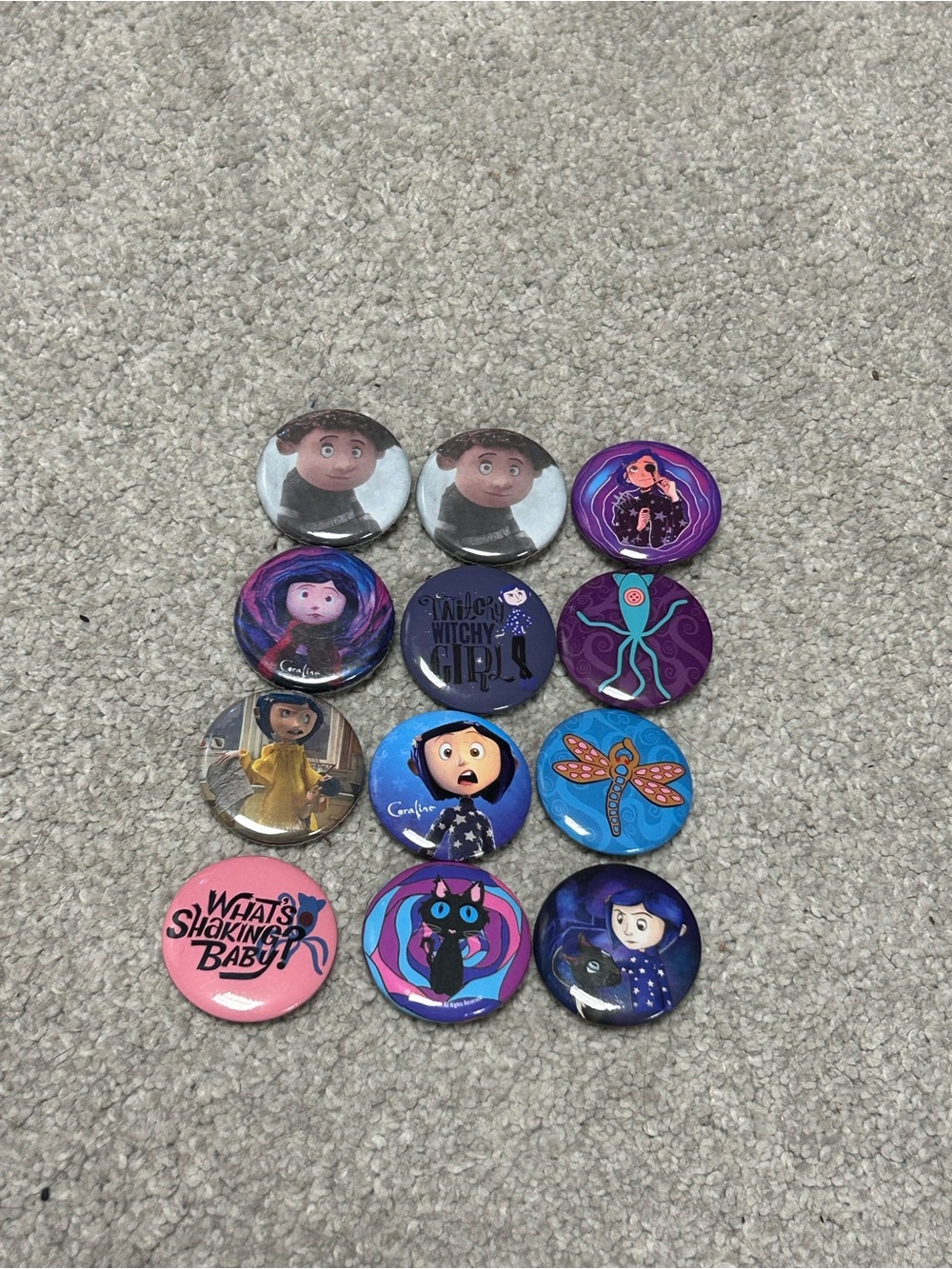 Kids Button Pin Set - Multicolor